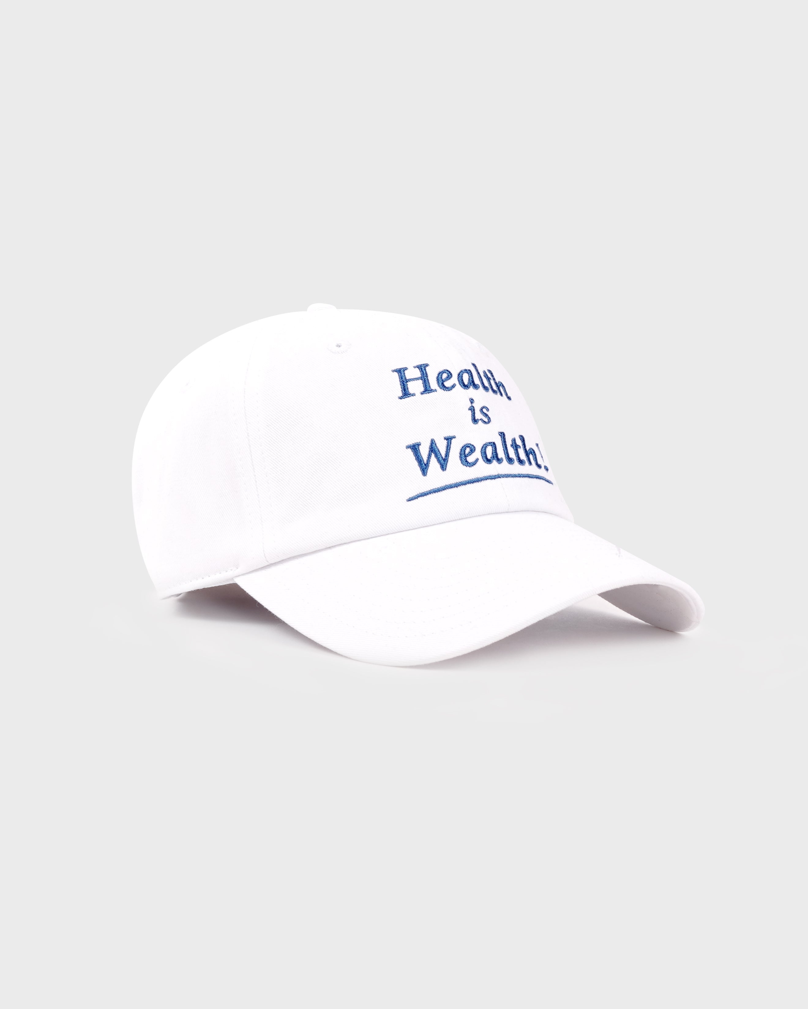 Health is Wealth Hat - White/Azure