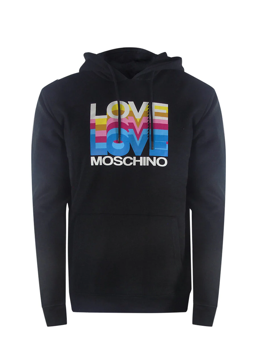 Love Moschino Multi Logo Black Hoodie