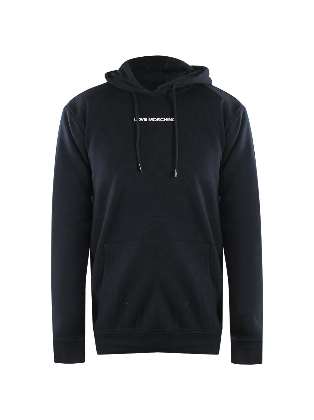 Love Moschino Plain Logo Black Hoodie