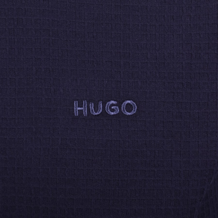 HUGO Austin Long Sleeved T Shirt Navy