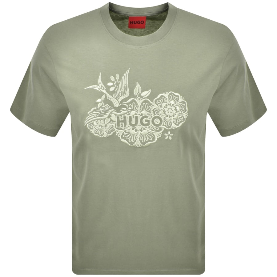 HUGO Dangen T Shirt Green