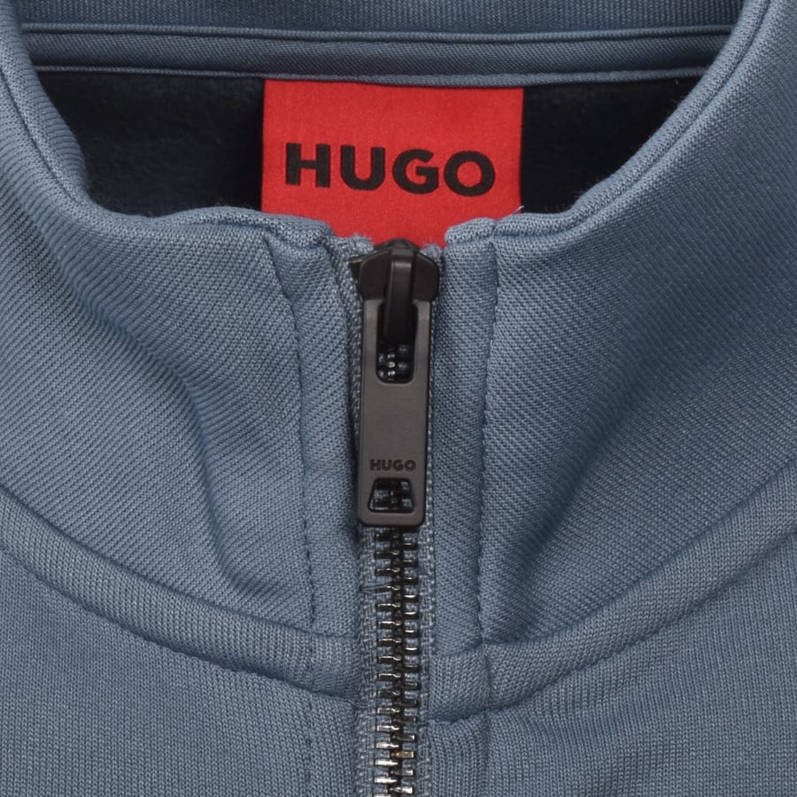 HUGO Darti Full Zip Sweatshirt Blue