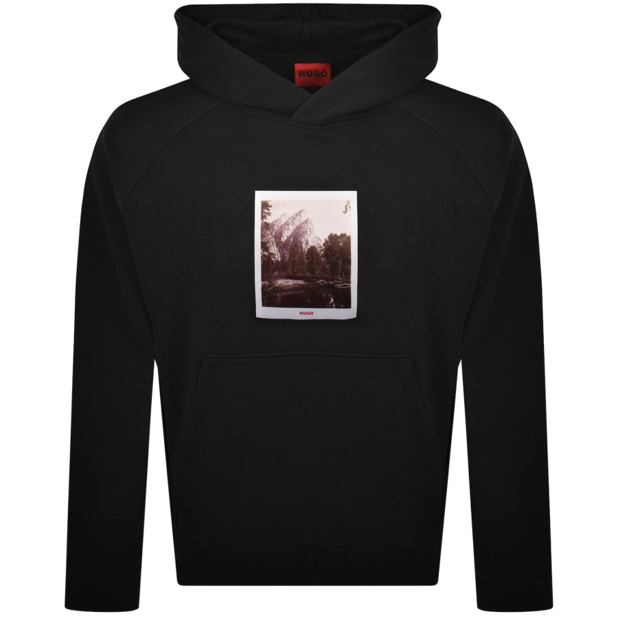 HUGO Deneb Polaroid Hoodie Black