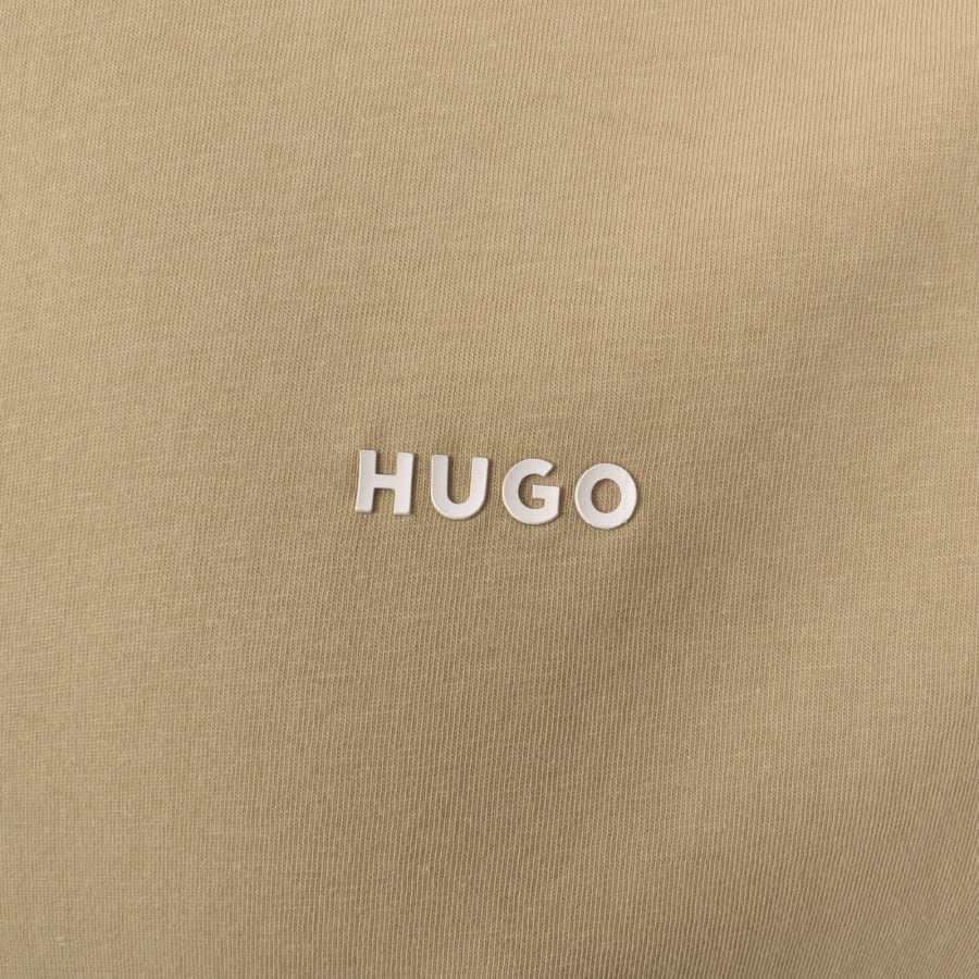 HUGO Dero222 T Shirt Beige