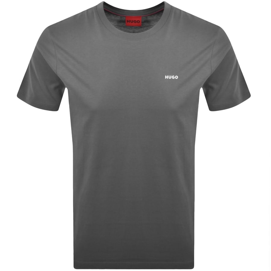 HUGO Dero222 T Shirt Grey