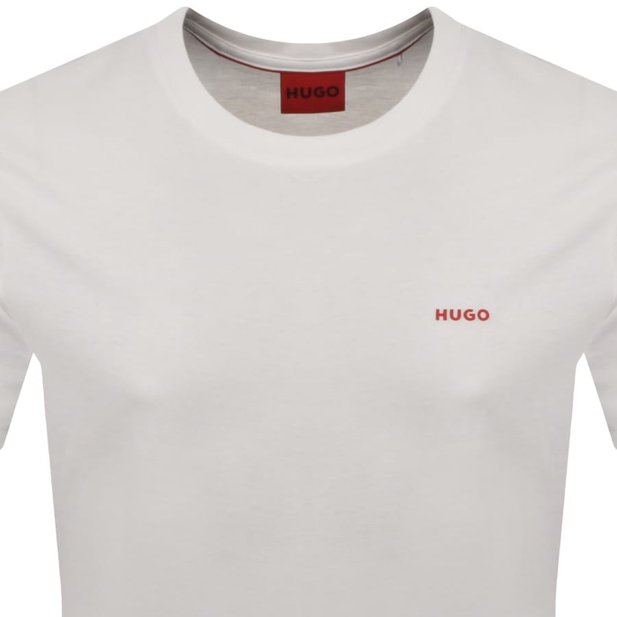 HUGO Dero222 T Shirt Natural White