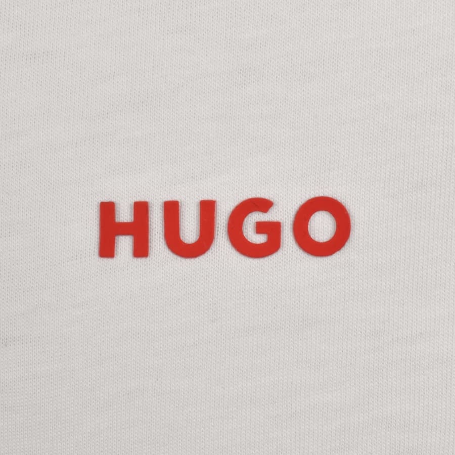 HUGO Dero222 T Shirt Natural White