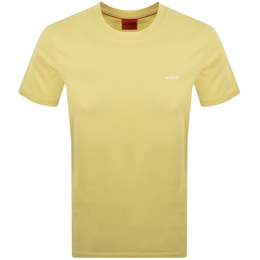 HUGO Dero222 T Shirt Yellow