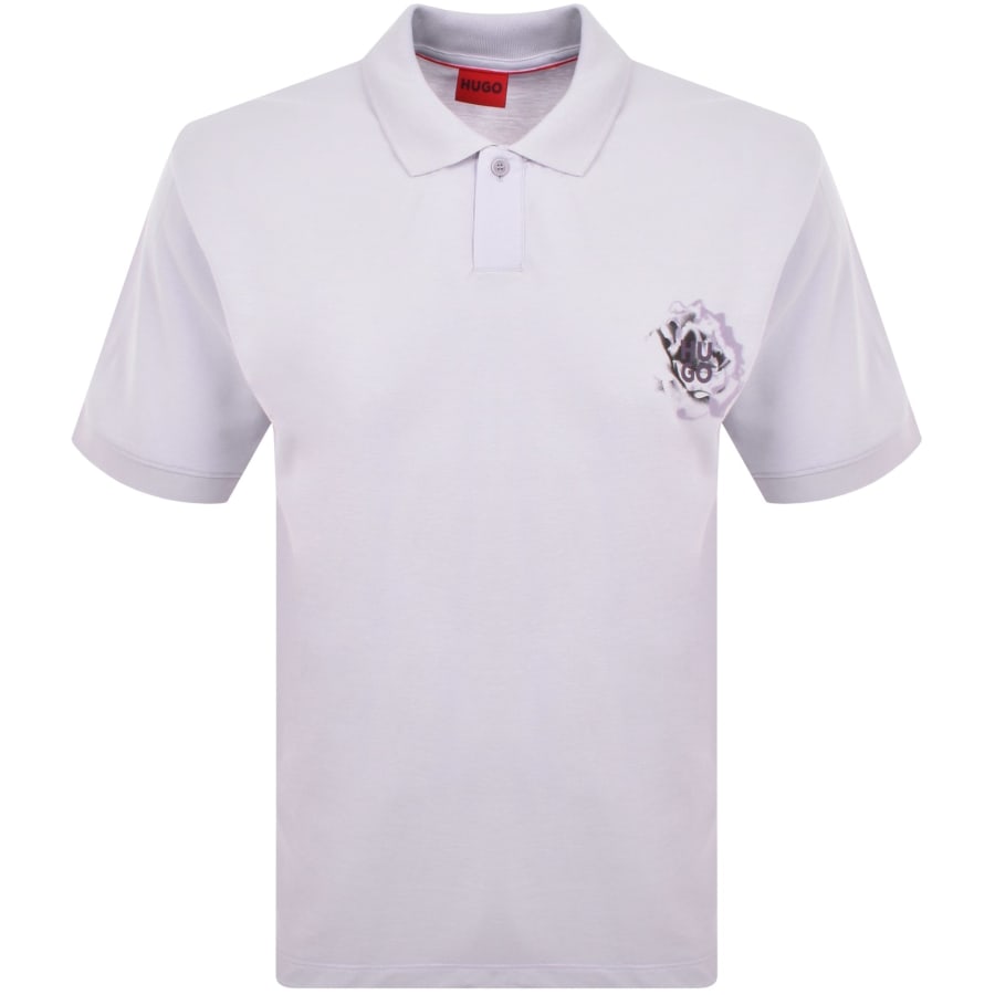 HUGO Dignipolo Polo T Shirt Lilac
