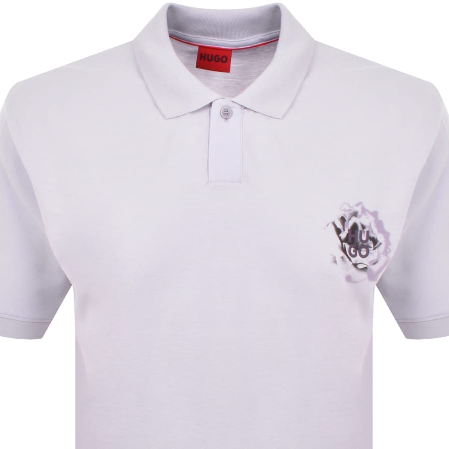 HUGO Dignipolo Polo T Shirt Lilac
