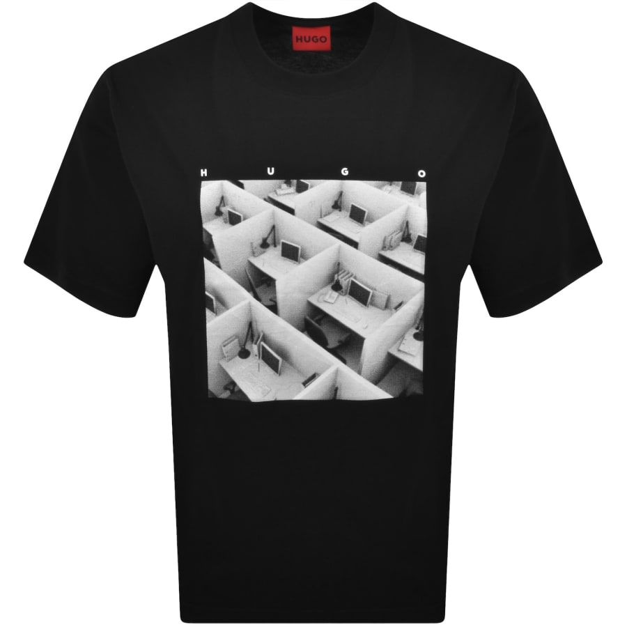 HUGO Dodger T Shirt Black