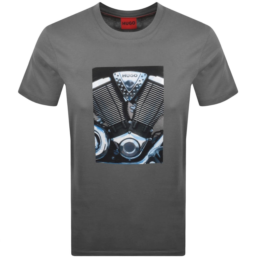 HUGO Dostino T Shirt Grey