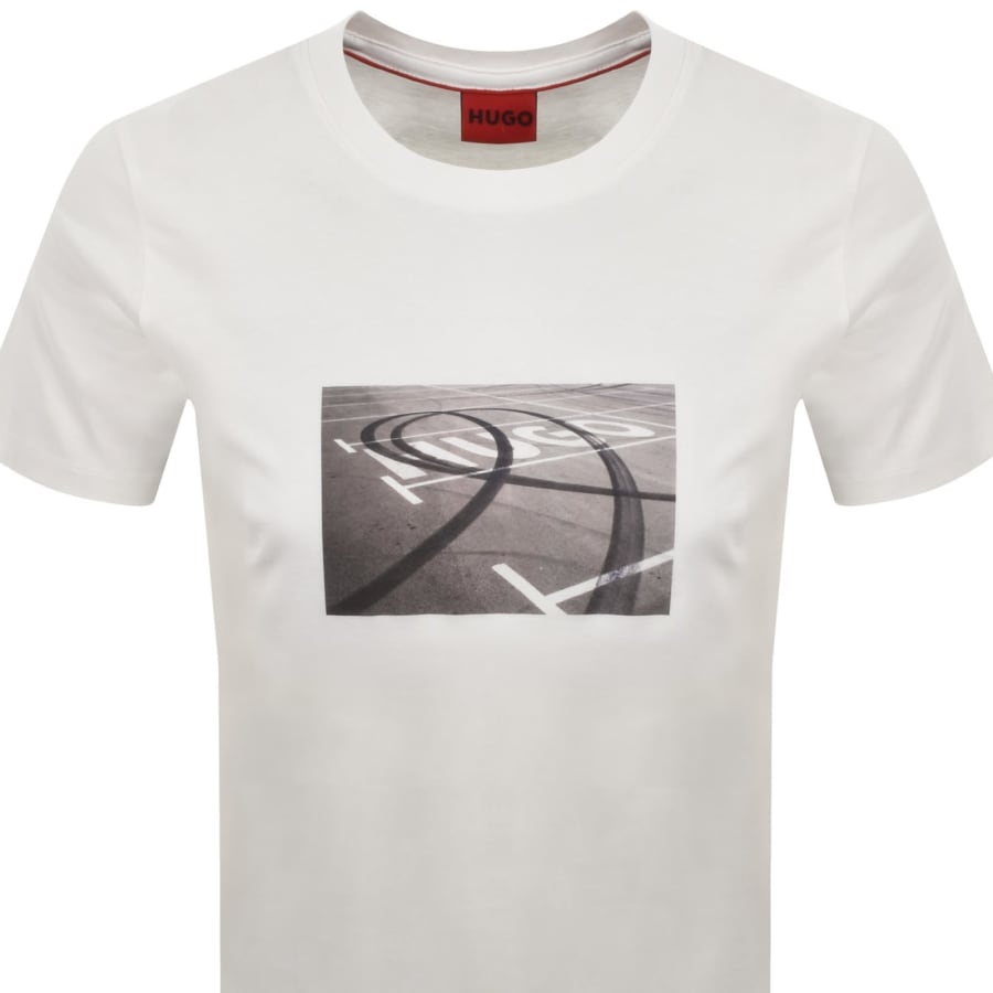 HUGO Dostino T Shirt Off White