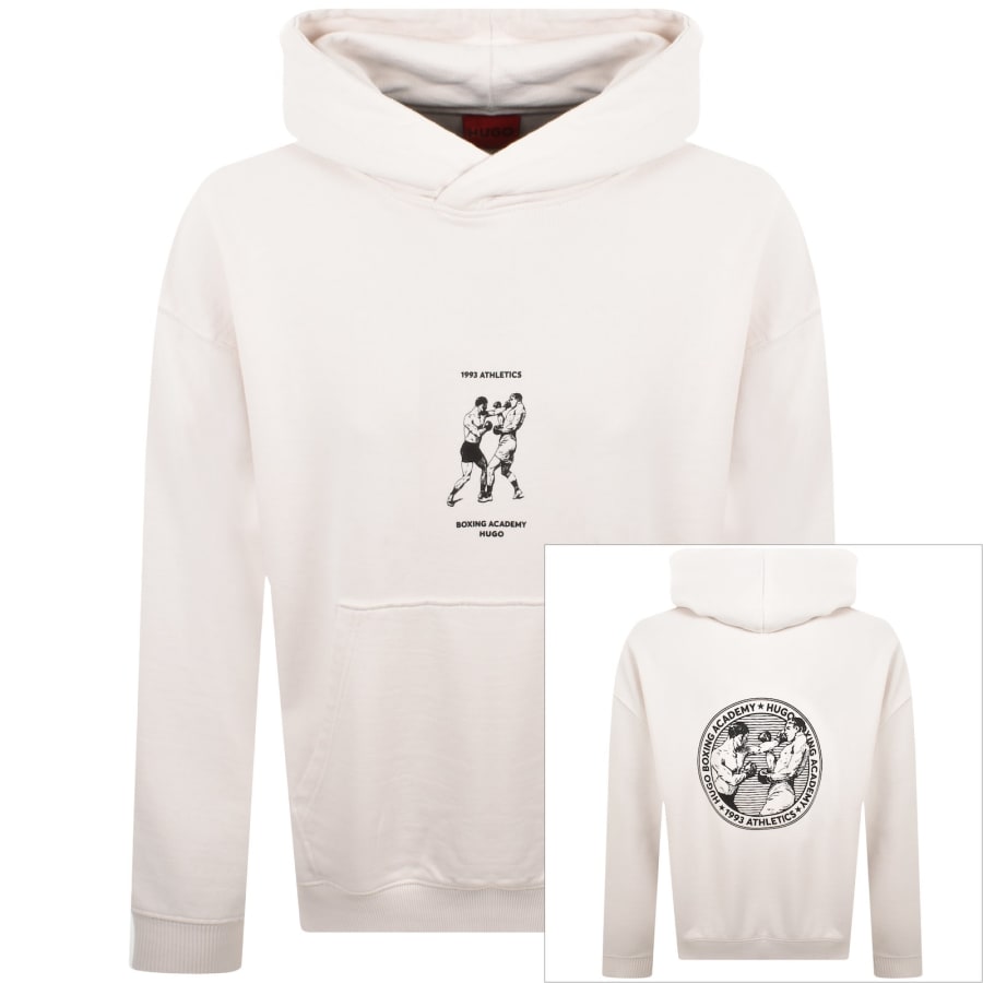 HUGO Duwrestie Hoodie Cream