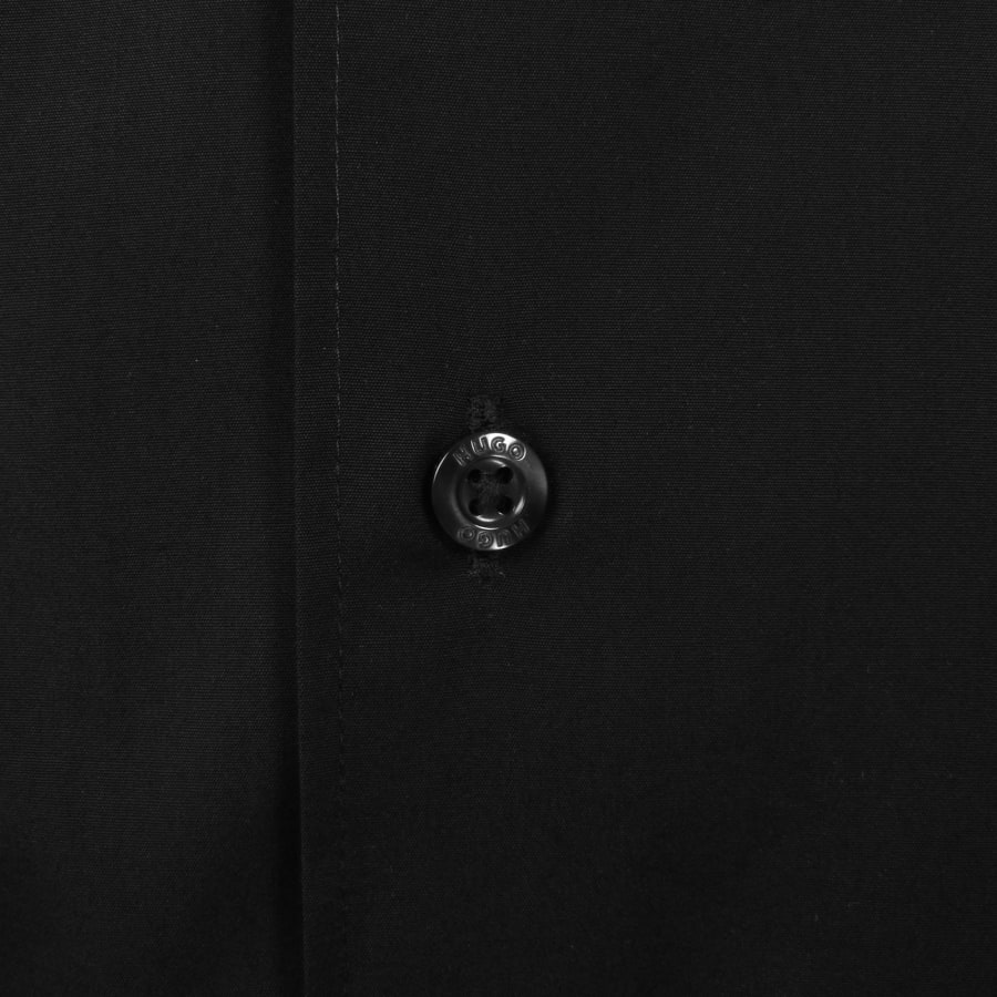 HUGO Ellino Linen Shirt Black