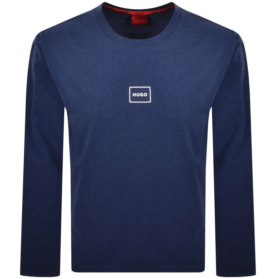 HUGO Laze Long Sleeve T Shirt Blue