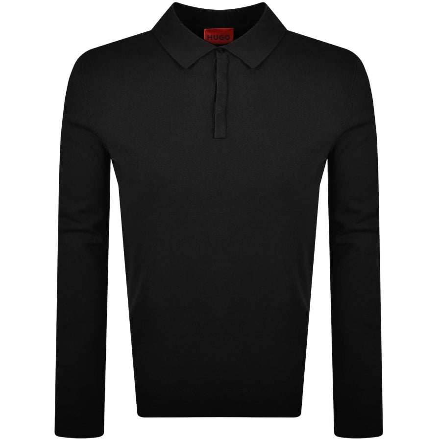 HUGO San Pippo Slim Fit Polo T Shirt Black