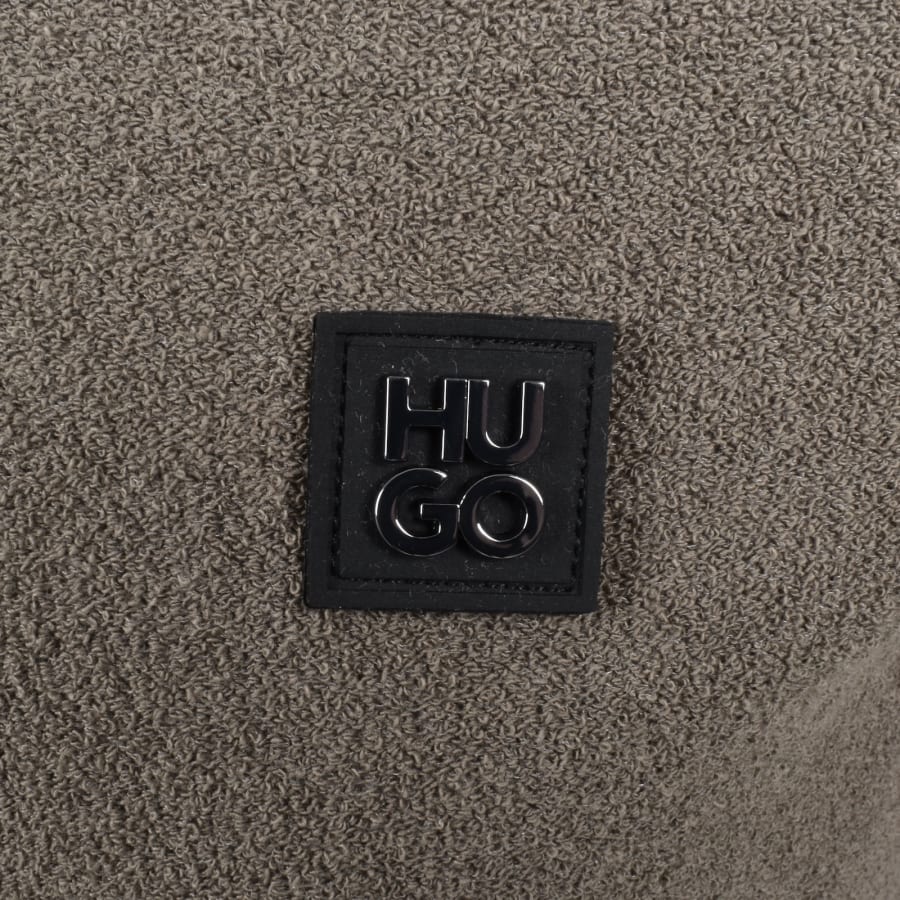 HUGO Shiplom Knit Polo Brown