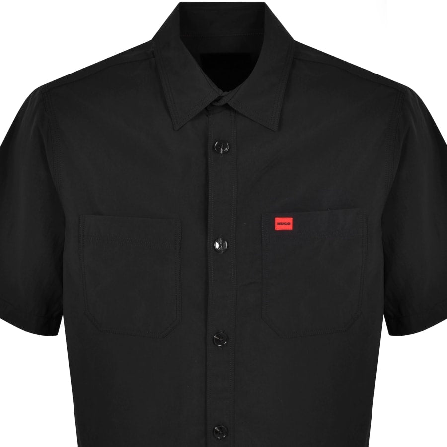 HUGO Short Sleeved Eratino Shirt Black