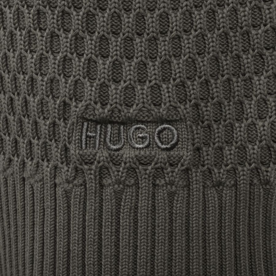 HUGO Syer Knit Jumper Khaki