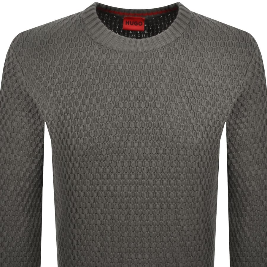 HUGO Syer Knit Jumper Khaki