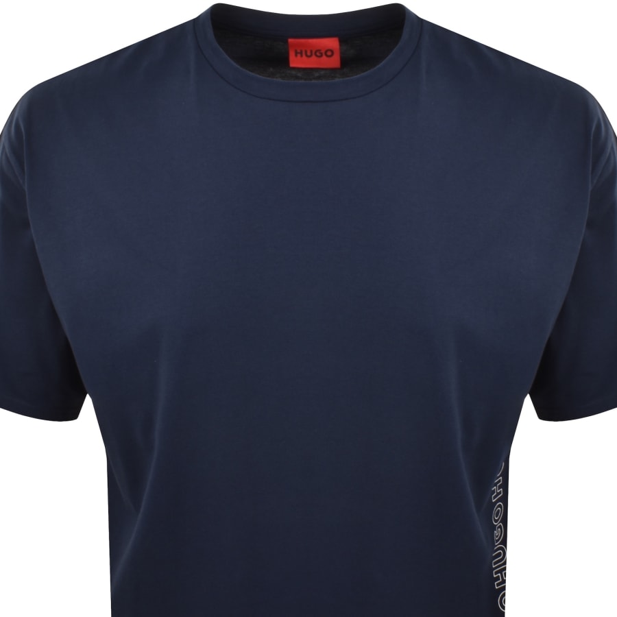 HUGO Tiki Beach T Shirt Navy