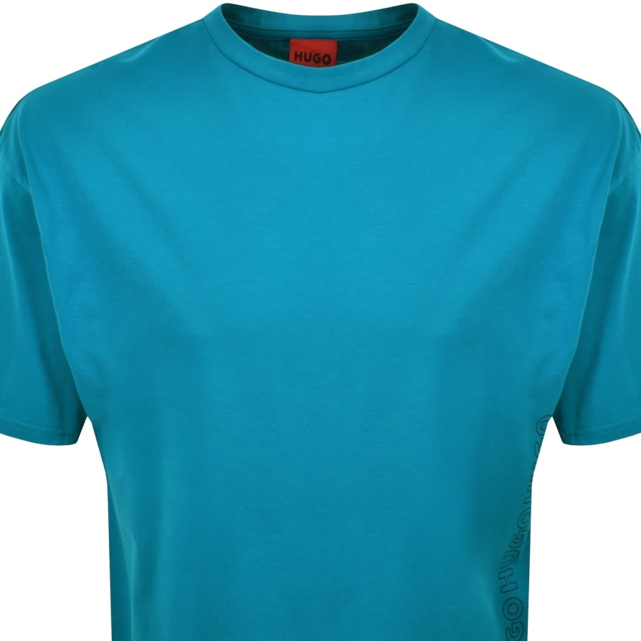HUGO Tiki T Shirt Blue