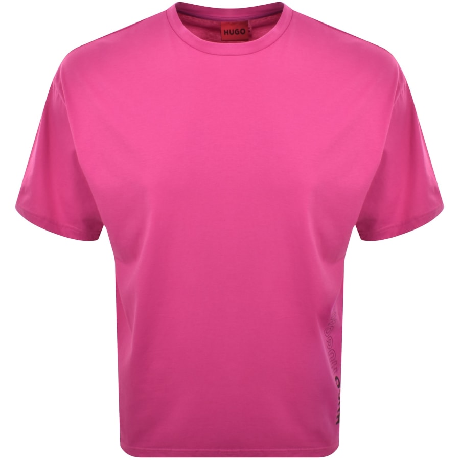 HUGO Tiki T Shirt Pink