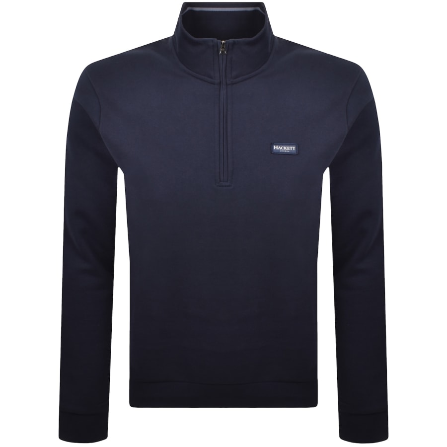 Hackett Half Zip Sweatshirt Navy