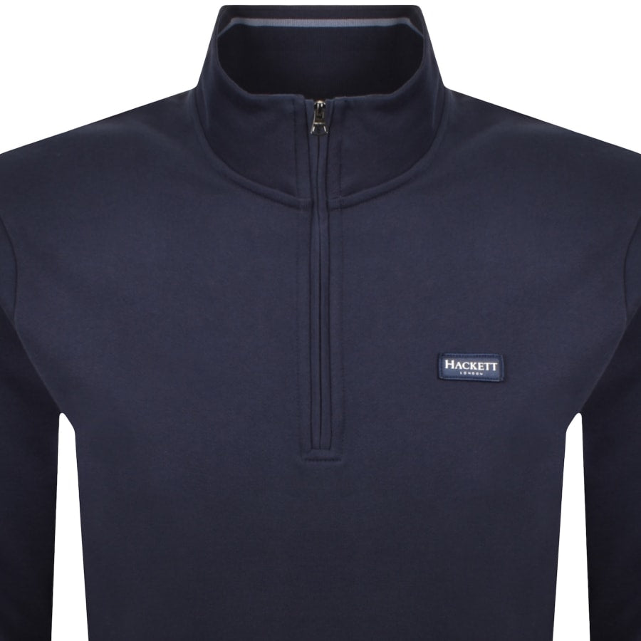 Hackett Half Zip Sweatshirt Navy