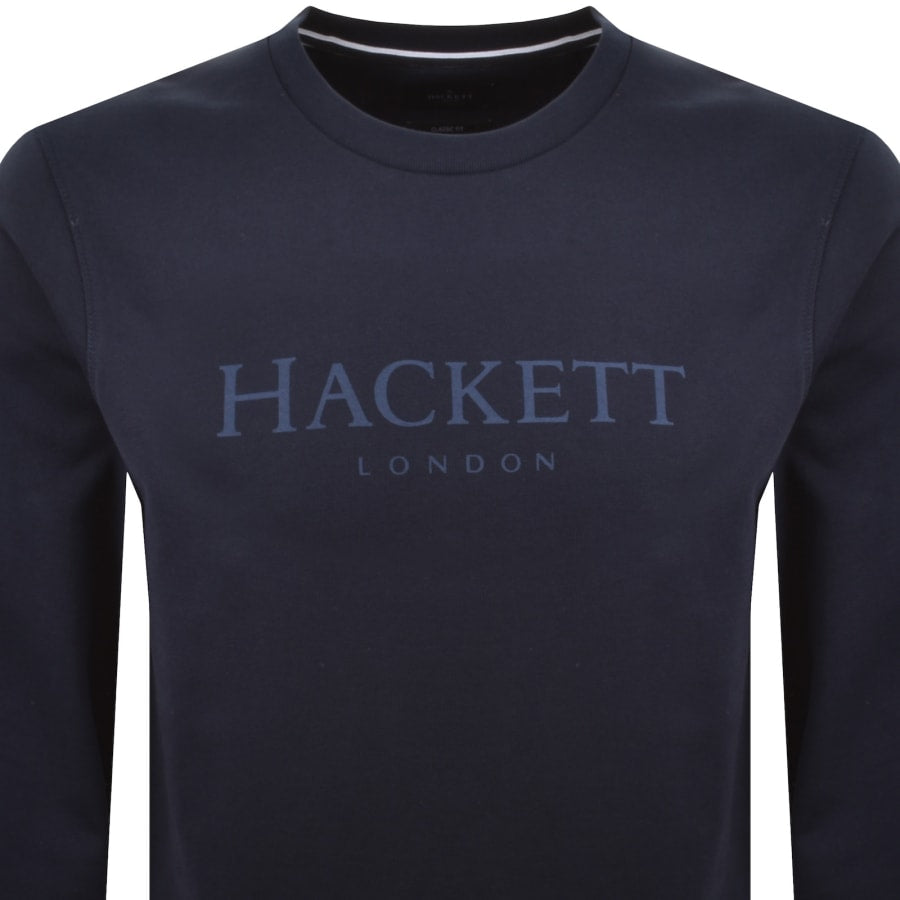 Hackett Heritage Crew Neck Sweatshirt Navy