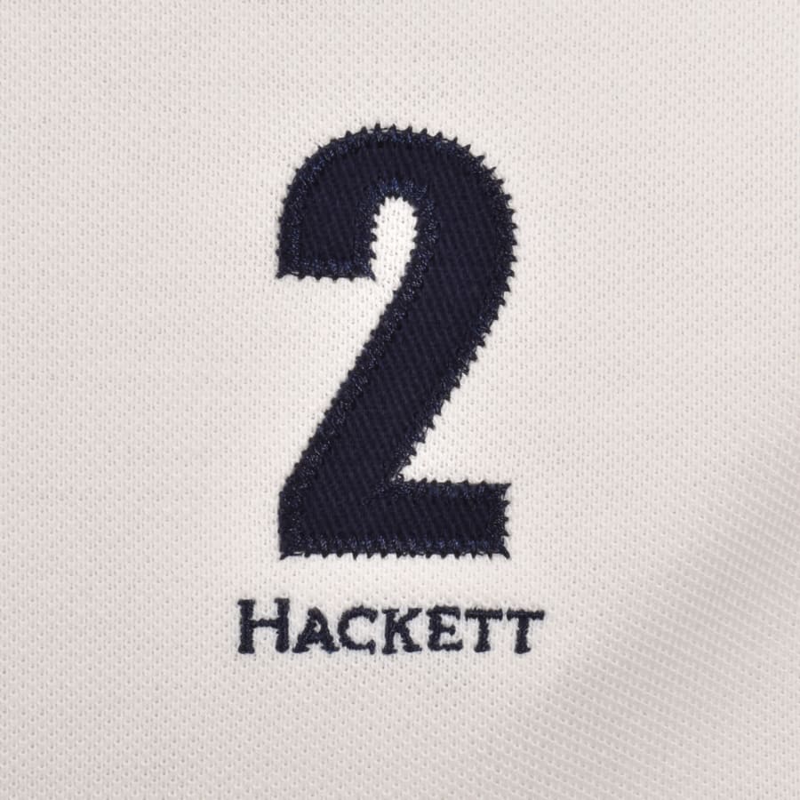 Hackett Heritage Polo T Shirt Off White