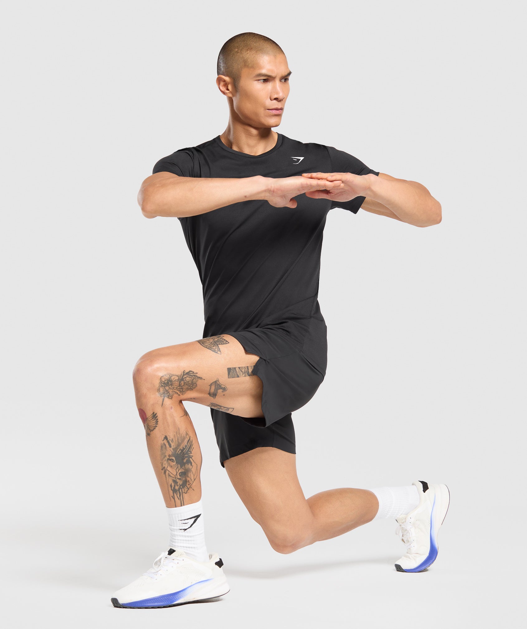 Gymshark Hybrid 6" Shorts - Black