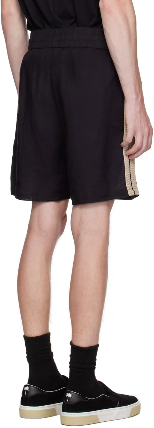 Black Monogram Shorts