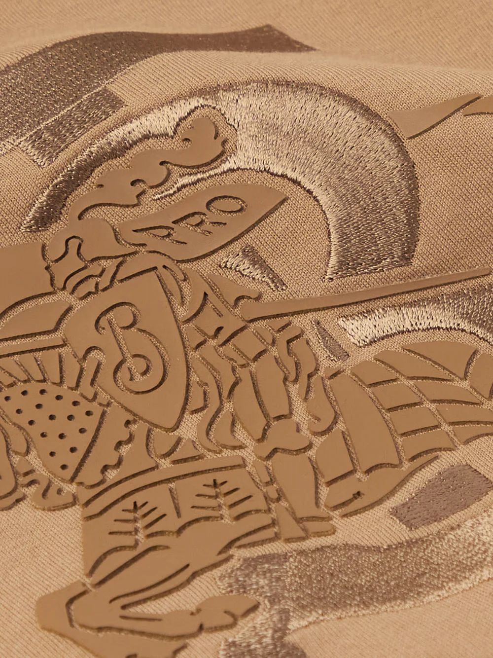 Burberry Burberry Embroidered Monogram Tee Brown - Size: XS T-Shirts | Shop From The Mirage