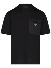 Prada Prada Pocket Re-Nylon Black Tee - Size: S T-Shirts | Shop From The Mirage