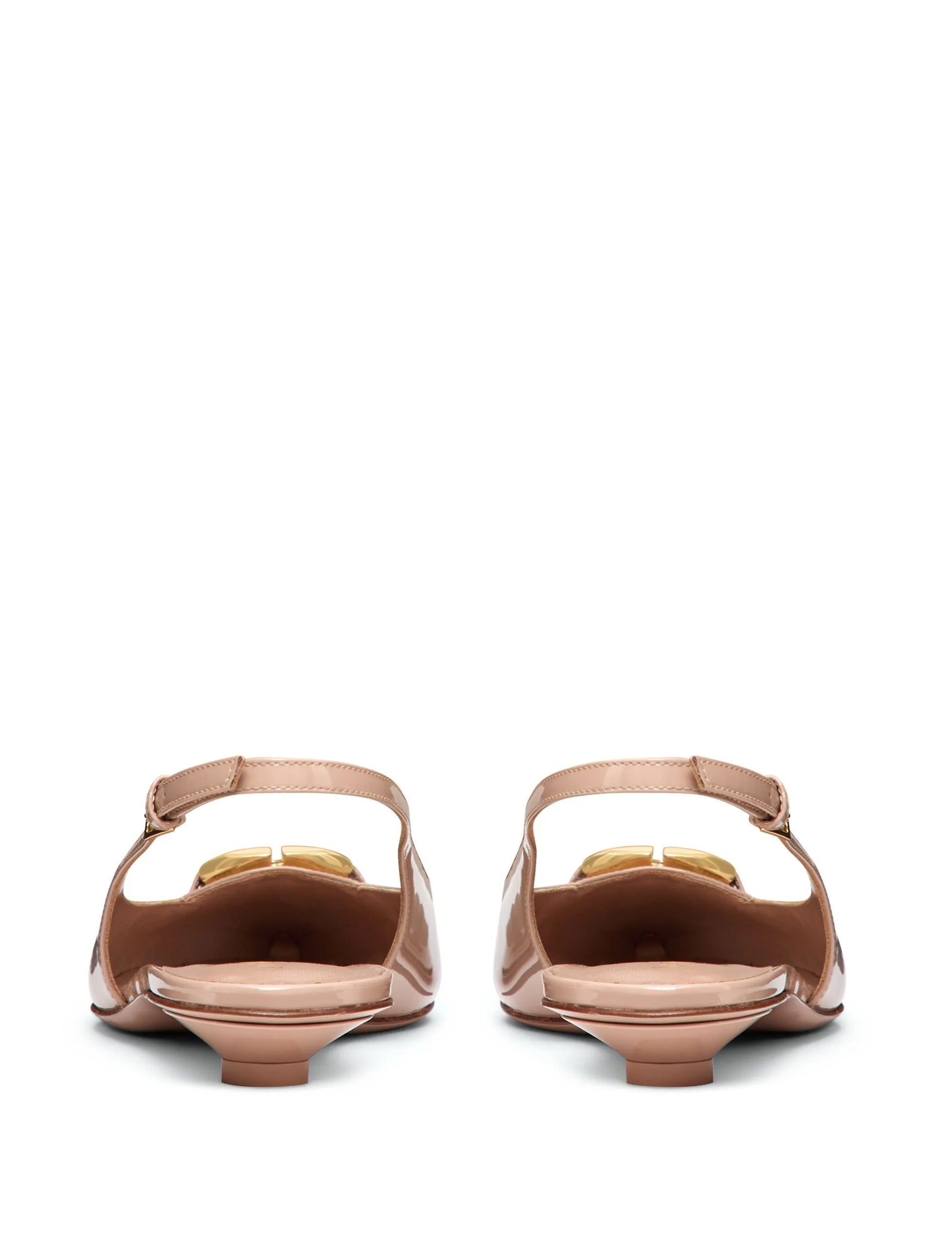 The VLogo Slingback Ballerina Flats – Tobacco