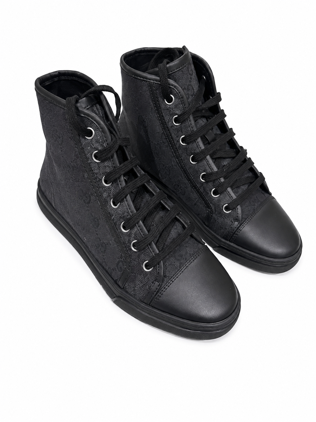 Gucci GG High Lead Black Logo Print