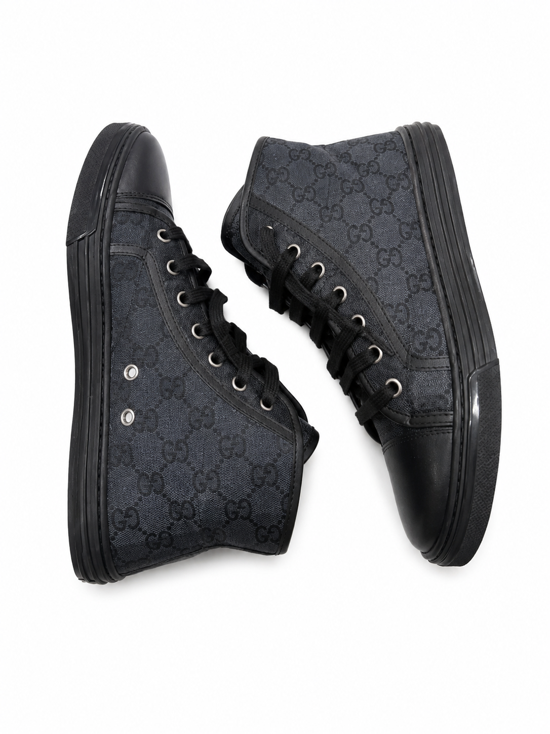 Gucci GG High Lead Black Logo Print