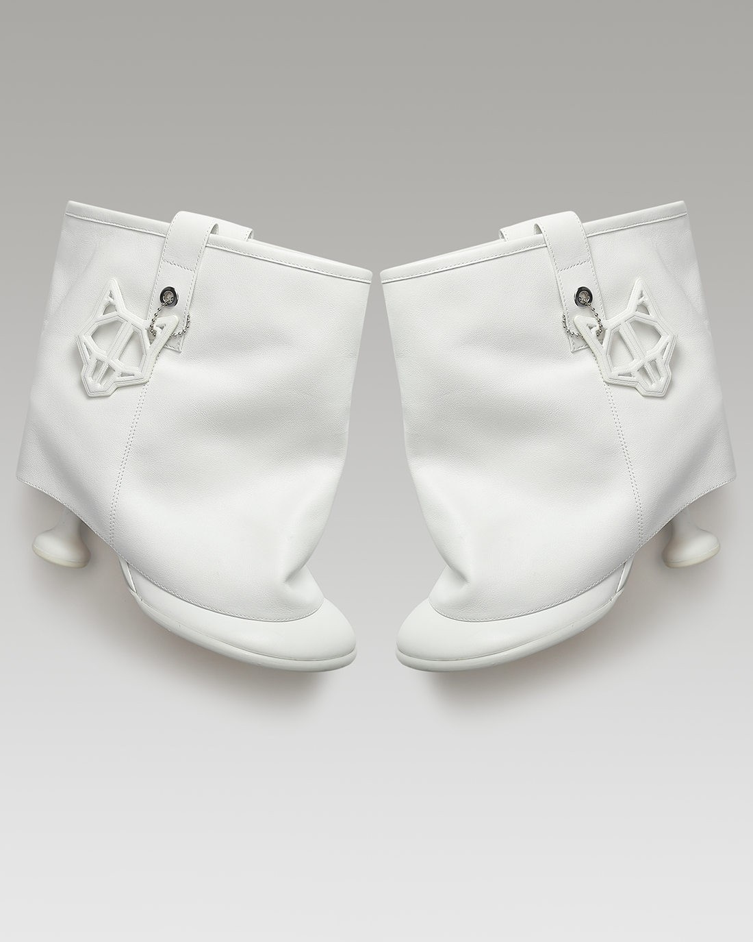 Bam White Leather