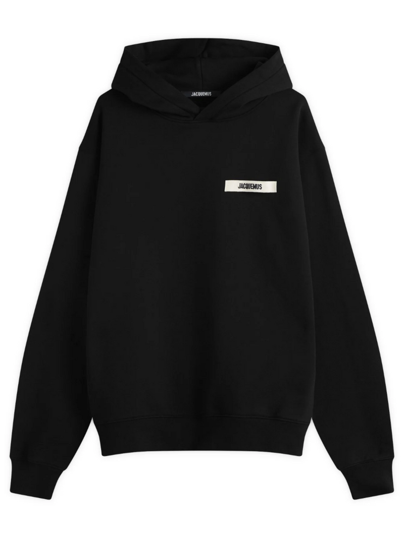 JACQUEMUS GROS GRAIN HOODIE BLACK