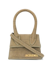 JACQUEMUS LE CHIQUITO CROC LIGHT KHAKI