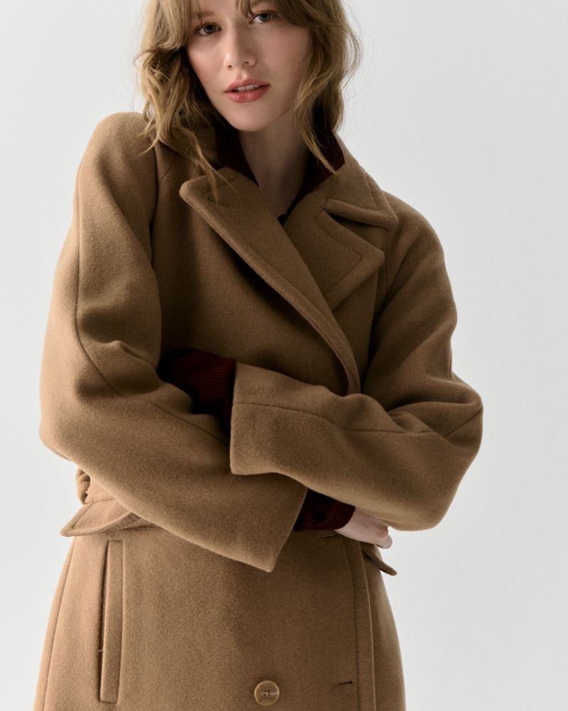 Wool Belted Trench Coat