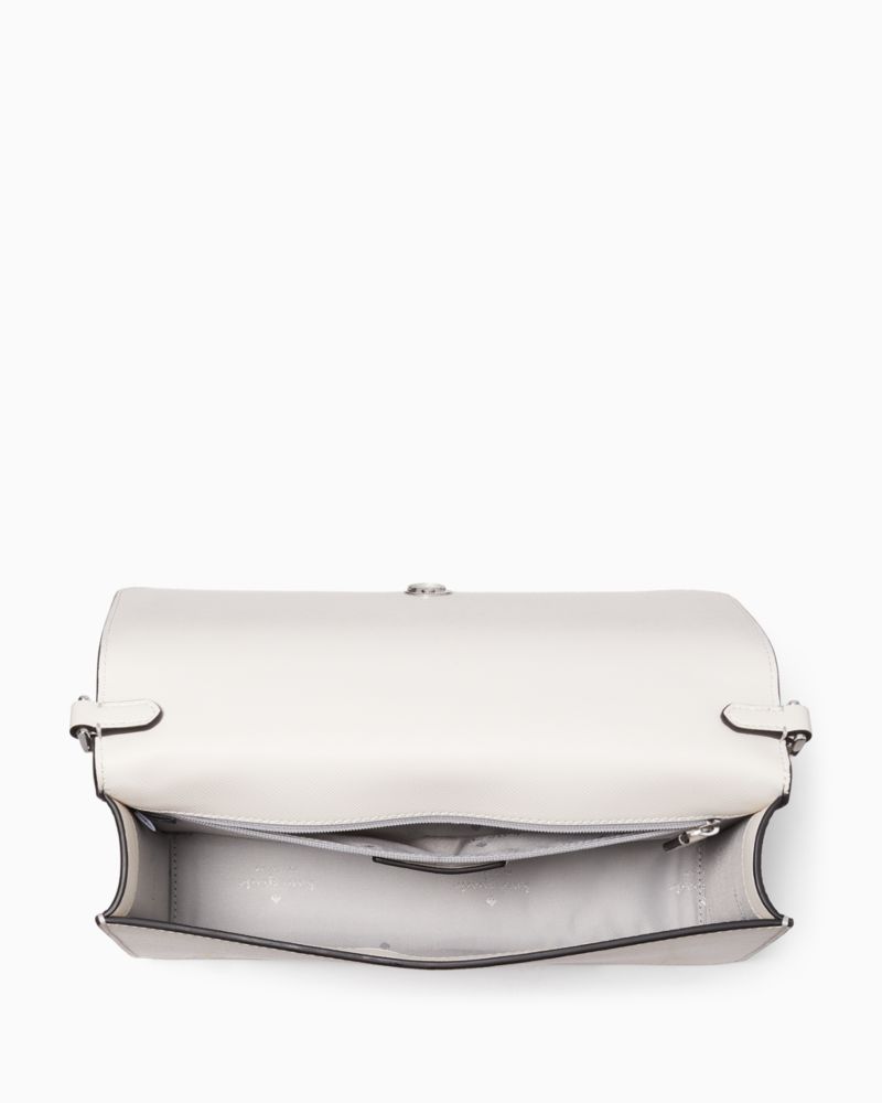 Madison Textured Patent Leather Willow Medium Convertible Crossbody