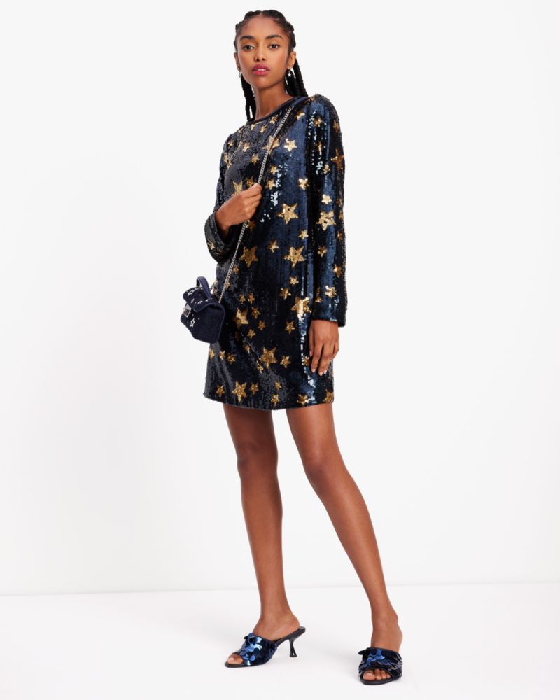 Starlight Sequin Shift Dress