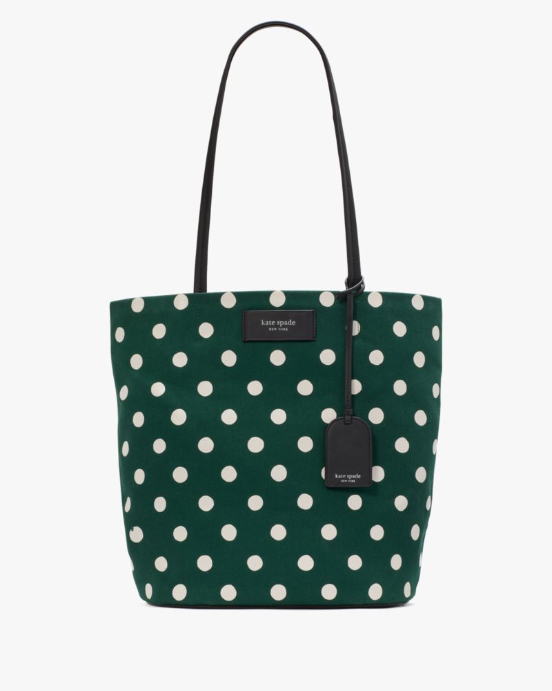 On Purpose Sunshine Dot Printed Canvas Large Tote