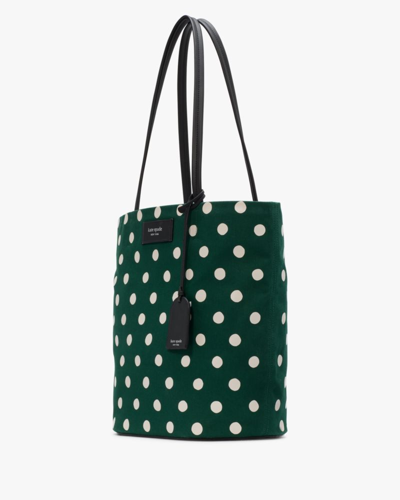 On Purpose Sunshine Dot Printed Canvas Large Tote