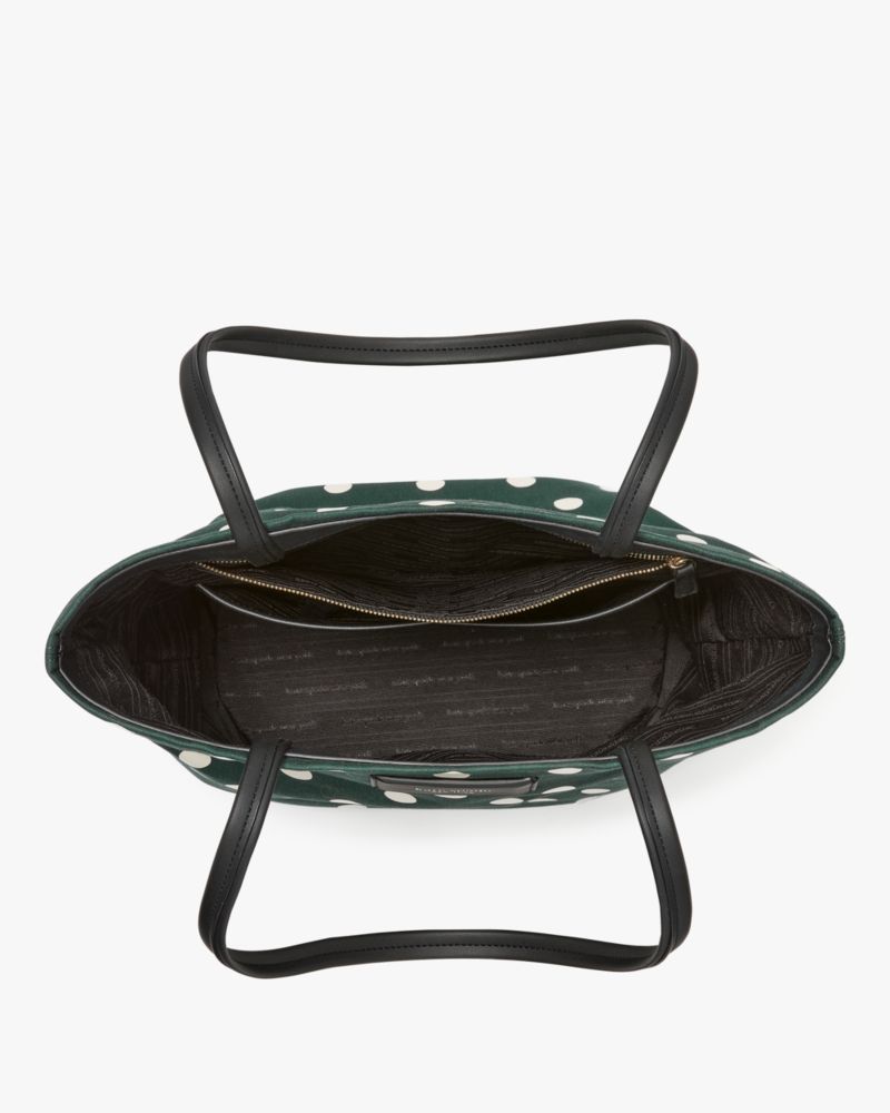 On Purpose Sunshine Dot Printed Canvas Large Tote