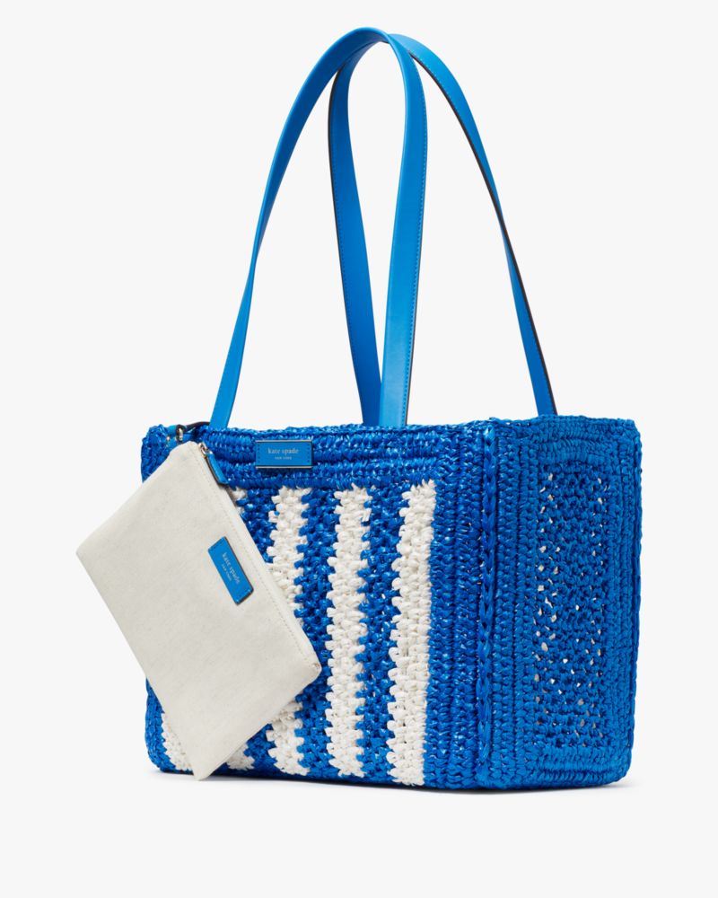 Eden Striped Crochet Large Tote