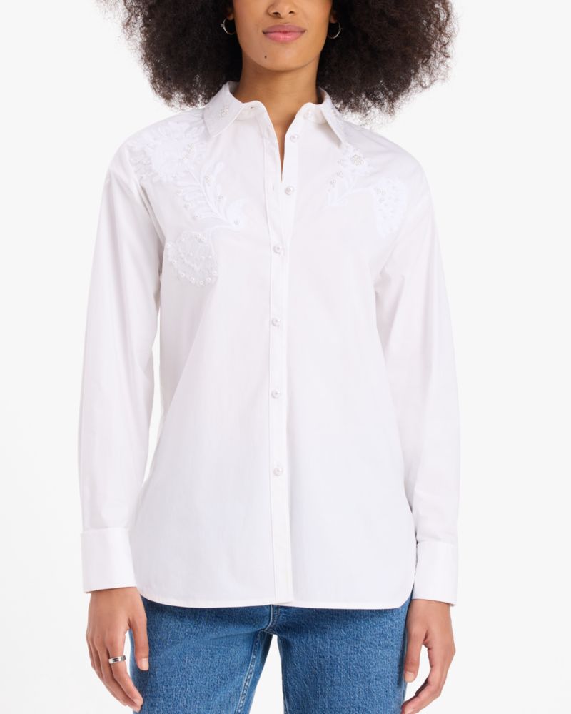 Autumn Paisley Embroidered Shirt
